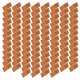 thumbnail image 4 of 100Pcs Handmade Labels Microfiber Durable Clear Printing Smooth Convenient Embossed TagChocolate, 4 of 5