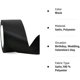 thumbnail image 5 of 2025 Latest Model 4cm Wide Black Satin Ribbon Solid Fabric Ribbons Roll for, 5 of 5