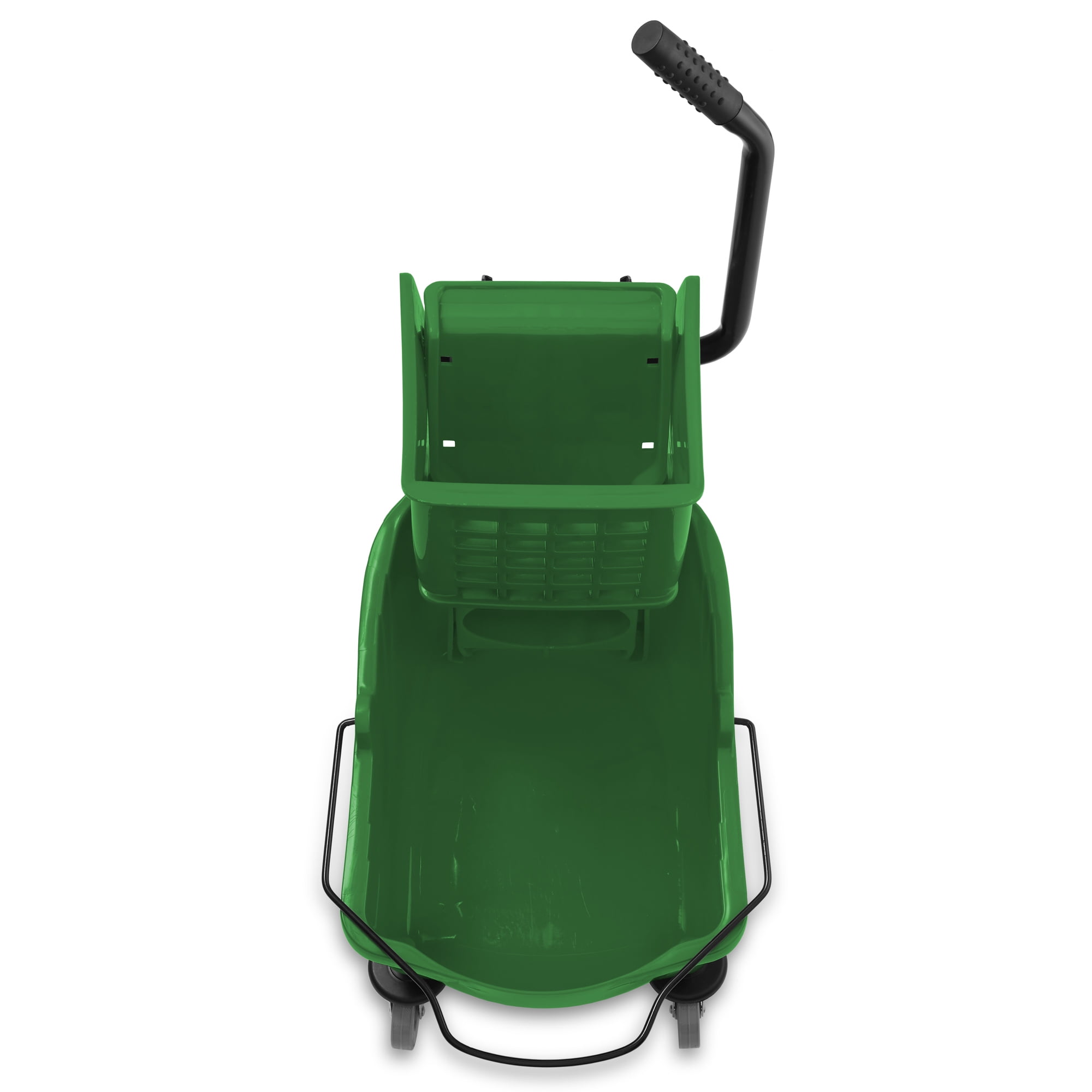 Dryser Commercial Mop Bucket with Side Press Wringer, 26 Quart, Green