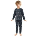 thumbnail image 6 of FORMRS Long Sleeve Top and Pants Pajama Set for Niños 2-Piece Sleepwear, Sizes 18M-8Y, Starry Night Pattern, 6 of 6