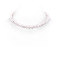 ANGARA 16" Freshwater Cultured Pearl Single Strand Choker Necklace in 14K Yellow Gold for Women | June Birthstone, Birthday, Anniversary, Jewelry Gift for Women | Pearl Necklace
