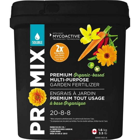 Engrais à jardin tout usage à base organique 20-8-8 de PRO-MIX®