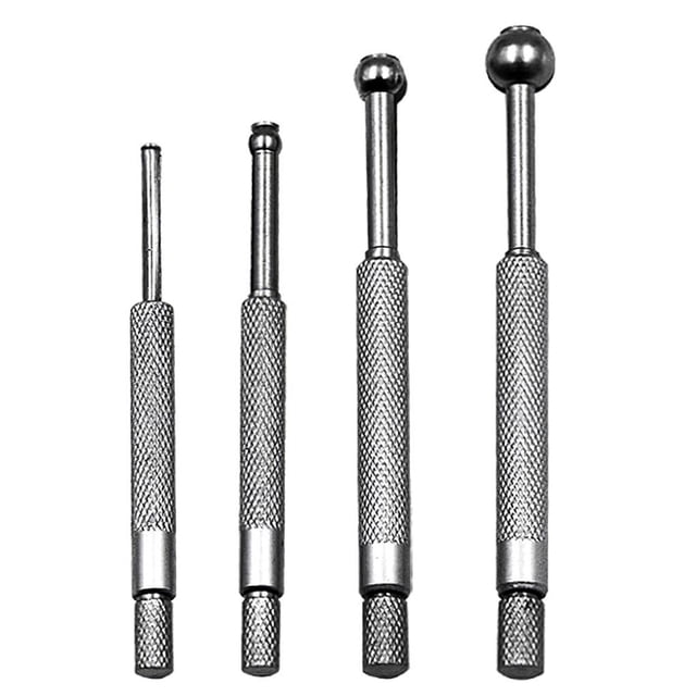 Scienceny Medidor de diámetro interior de 4 Uds., 3-13mm, acero al carbono ajustable con cabezal redondo, calibre telescópico, medidor de medición de Medidores de medidas dimensionales Scienceny TO002344-00