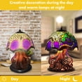 thumbnail image 1 of Lámpara De Mesa Mushroom Atmosphere Lámparas de mesa Lámpara de resina de estilo rural Decoración de dormitorio (pulpo), 1 of 6
