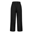 thumbnail image 4 of yunLCZ Pants for Women High Waisted Women's Spring And Summer Casual Cotton And Linen Long Pants, 4 of 4