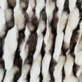 thumbnail image 2 of Plutus White Charcoal Snow Chinchilla Faux Fur Luxury Throw Blanket, 2 of 3