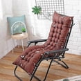 thumbnail image 3 of Long Cushion Recliner Chair Cushion Thicken Cushion Long Chair Couch Seat Cushion Pads Garden Lounger Mat, 3 of 5
