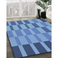 thumbnail image 3 of Ahgly Company Machine Washable Indoor Rectangle Transitional Day Sky Blue Area Rugs, 5' x 7', 3 of 7