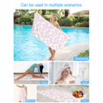 thumbnail image 5 of Beach Towel Pink Floral Bath Pool Towels Flower Tree Branch Absorbent Beach Towel Soft Large Quick Dry Lightweight Camping Travel Sports Yoga Gym Swim Towels for Adult 35x70 Inch, 5 of 9