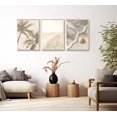 thumbnail image 4 of Coastal Beach Canvas Wall Art Palm Tree Seashells Painting Picture Wall Decor Seaside summer vacation Poster Print Artwork for Living Room, Bedroom, Bathroom（Only canvas）, 4 of 6