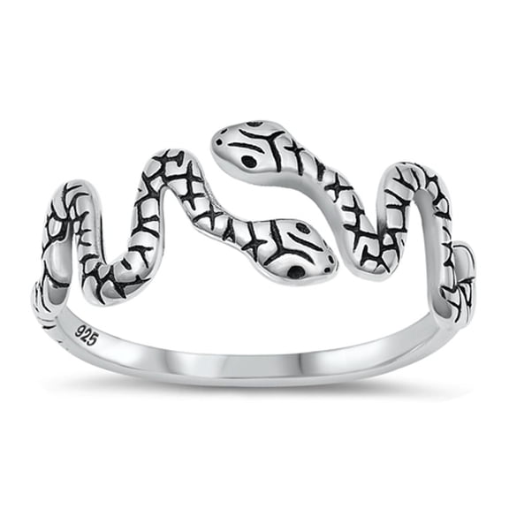 Snake Animal Wrap Thumb Ring .925 Sterling Silver Band Jewelry Female Male Unisex Size 4