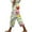 Floral Printed, variant on Summer Capri Pants for Women 2024 Stripe Print Harem Capris Pant Casual Drawstring High Waist Beach Pants Outdoor Cropped Trousers with Pockets Ropa de Verano Para Mujer 2024 White L