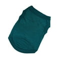 thumbnail image 2 of Methold Ropa para cachorros, suministros de algodón para mascotas, camisetas transpirables para perros, chaleco para perros de estilo sencillo Ropa para mascotas Verde oscuro XXL, 2 of 6