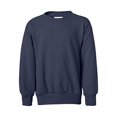 thumbnail image 2 of Hanes ComfortBlend EcoSmart Boy`s Crewneck Sweatshirt, M, Navy, 2 of 3