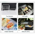 thumbnail image 2 of Angel Canada 37 Quart (35 Liter) Portable Freezer with Wheels Compressor Refrigerator Temperature Control, 3 Battery Protection Modes 12V/24V DC Car Fridge Cooler for Travel, Camping, Fishing, Outdoor, 2 of 5