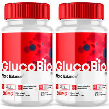 GlucoBio Advanced Blood Support Supplement 2 Pack