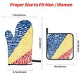 thumbnail image 4 of Seychelles Flag Oven Mitts And Pot Holders Sets Baking Sets For Kitchen Bbq Gloves Heat Resistant Cooking Fingerprint Country Pride 4 Pcs, 4 of 8