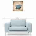 thumbnail image 3 of Traditional Ornate Café Mocha Coffee Cup Kitchen Painting Blue Canvas Art by Pied Piper Creative, 3 of 3