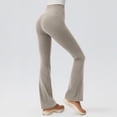 thumbnail image 5 of Girls' Cross High-Waisted Flare Leggings Stretch Bell-Bottom Pants for Dance Yoga Champagne M, 5 of 5