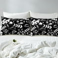 thumbnail image 3 of Football Full Fitted Sheet,Soccer Ball Gaming Sheets Teens,Sport Themed Bed Sheets 3 Piece,Modern Black and White Bed Set,Black(No Top Sheet), 3 of 5