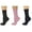 Navy/Brown/Pink, variant on Sierra Socks Women's Bamboo Crew Socks, Colorful Roll Top Crew Socks, Soft & Comfortable Socks For Women, 3 Pair Pack