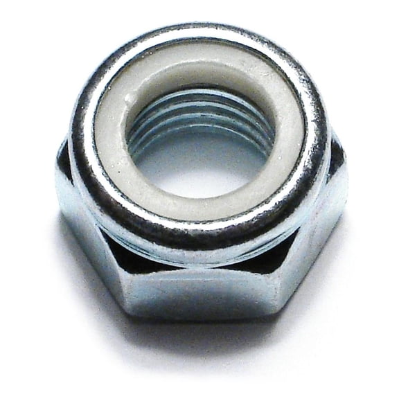 18mm-2.5 Zinc Class 8 Nylon Insert Lock Nuts (10 pcs.)