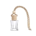 thumbnail image 2 of 1Pc 10ml Hanging Car Air Freshener Diffuser Bottle Empty Clear Glass Essential Perfume Oil Aromatherapy Fragrance Perfume Pendant Glass Bottle Decor with Wooden Caps(I), 2 of 6
