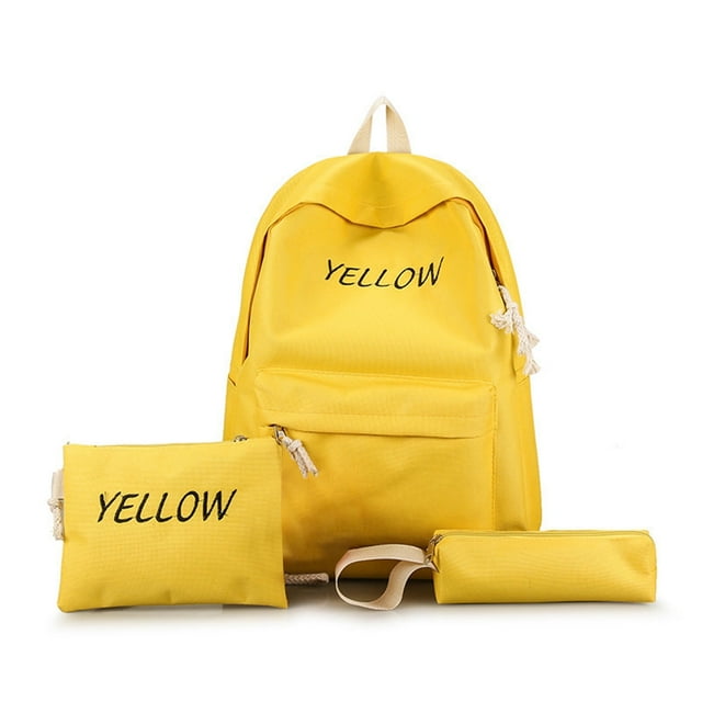 Mochila escolar Hiroekza, conjunto de 3 piezas, estilo moderno, multifuncional, de lona de gran capacidad, para viajes escolares, liquidación
