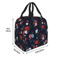 thumbnail image 3 of Lsque Vintage Rose Pattern Lunch Bag Women/Men Insulated Lunch Box,Small Leakproof Cooler Food Lunch Containers Reusable High Capacity Lunch Tote Bags, 3 of 6