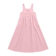 thumbnail image 6 of ClodeEU Women's Sleeveless Jumper Dress with Pockets,Casual Loose Tank Dress Pink,Womens Plus M, 6 of 7