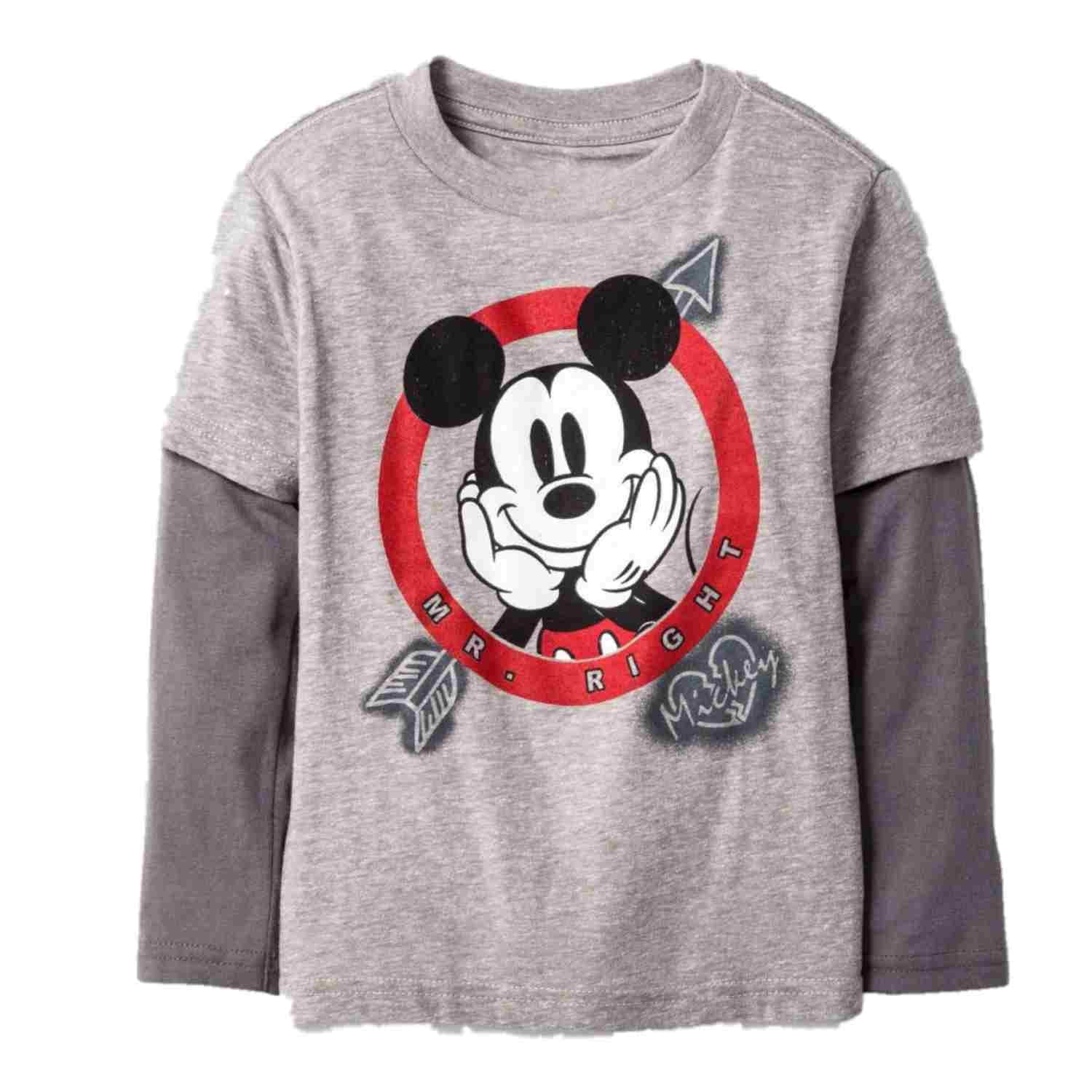 Disney Infant & Toddler Boys Mickey Mouse Valentines T-Shirt Heartbreaker Shirt 