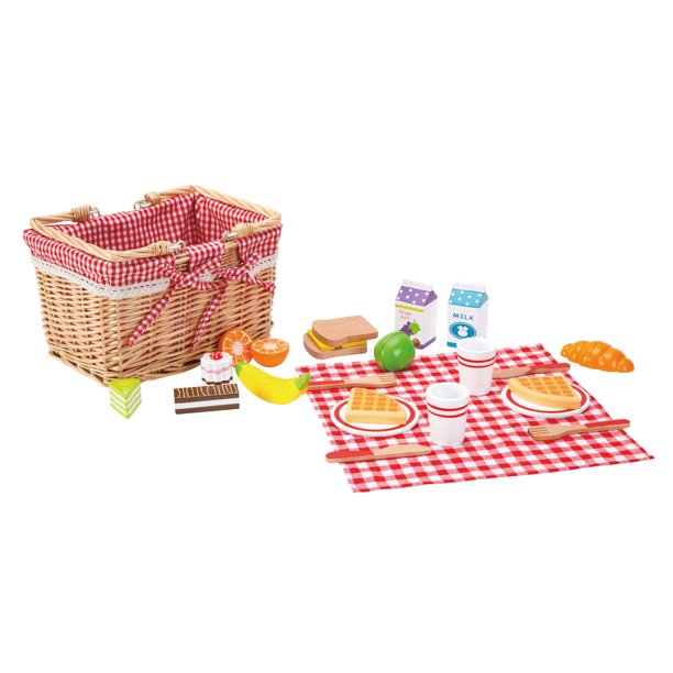 27 Piece Picnic Basket Playset