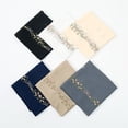 thumbnail image 5 of Women's Embroidered Floral Chiffon Scarf, Lightweight Summer Fall Wrap, Elegant Versatile Shawl for Wedding, Gift, and Casual Style Navy, 5 of 8