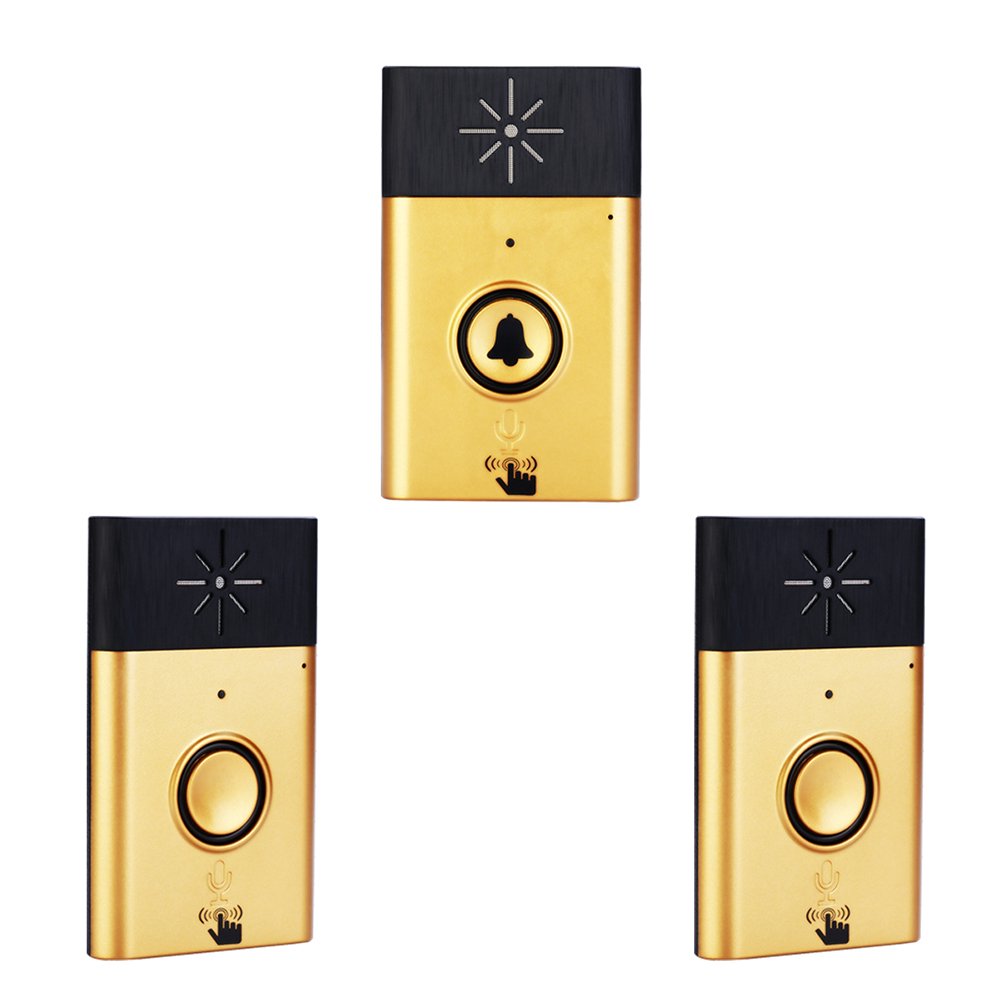 Wireless Voice Intercom Doorbell 2-way Talk Monitor with 1*Outdoor Unit