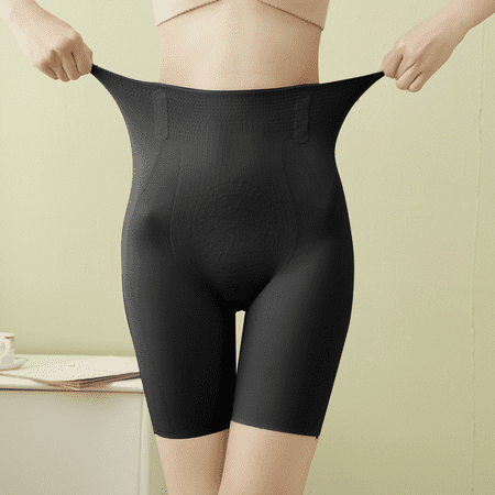 Fulorrnie Underwear for Women Plus Size Thong Seamless Tummy Control Panty Sport Elastic Waist High Panties  Black  XL