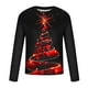 thumbnail image 5 of Blusas y camisas de manga larga con cuello redondo para hombre, moda navideña, informal, estampado, cuello redondo, manga larga, blusa estampada para hombre, blusa de poliéster, 5 of 5