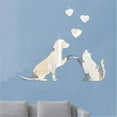 thumbnail image 2 of Fnyoxu Animals Theme Acrylic Mirror Wall Decor Stickers Removable Dog DIY Mural Stickers Decals for Living Room Kid Baby Bedroom Bathroom Christmas Wall Decor, 2 of 6