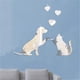 thumbnail image 1 of Pegatinas decorativas de pared acrílicas con diseño de animales | Vinilos decorativos removibles de perros y gatos | Arte de pared reflectante autoadhesivo para sala de estar, dormitorio infantil, 1 of 6