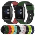 thumbnail image 3 of For Garmin Venu Sq 20mm Checkered Two-color Silicone Watch Band, 3 of 4
