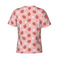 thumbnail image 6 of Vsdgher Strawberry Print Men's Dry Fit Mesh Athletic Shirts Moisture Wicking Tennis T-Shirt Tops, 6 of 9
