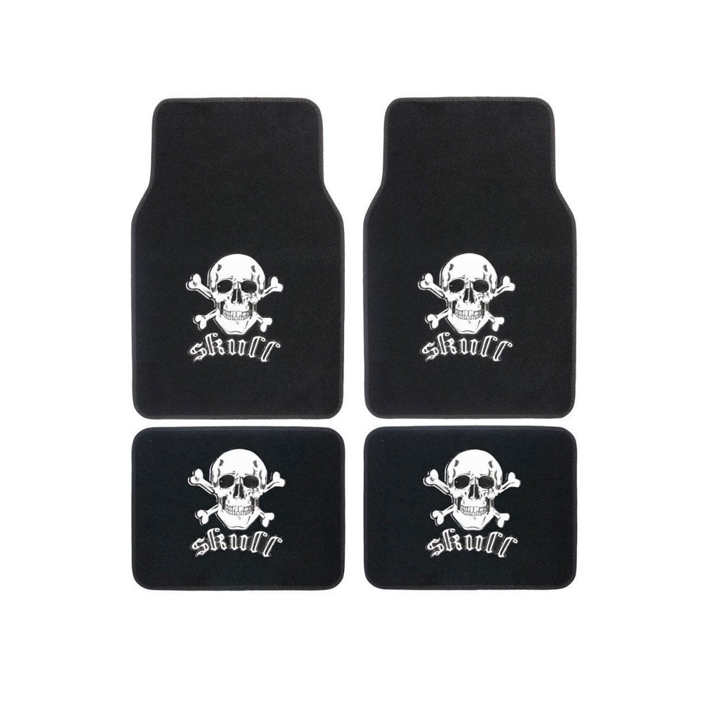 Skulls 4 Carpet Floor Mats Walmart Com