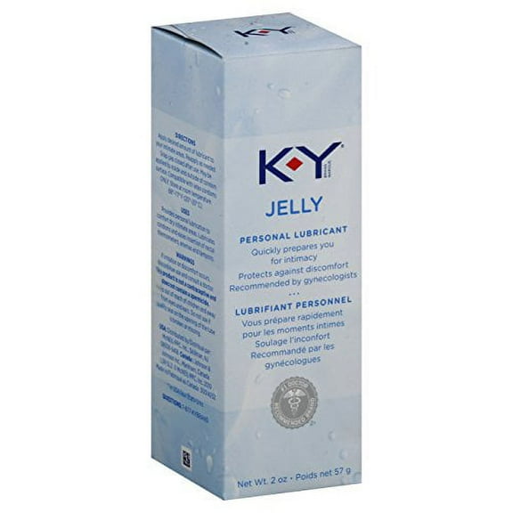 2 Pack - K-Y Jelly Personal Water Based Lubricant, 2 Oz Each