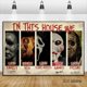 thumbnail image 2 of Póster de película de terror clásica In This House, pintura en lienzo, impresión HD, imagen de arte de pared para sala de estar, decoración de Halloween para el hogar, 2 of 5