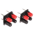 thumbnail image 4 of 2pc External Banana Jack 4Pin Speaker Amplifier Wire Clip Socket WP4-10 Terminal, 4 of 10