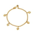 thumbnail image 5 of UOYOTT Gold Plated Heart Bracelet Non Fading Gold Bracelet бδ, 5 of 6