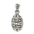 thumbnail image 4 of Sterling Silver Oval Prayer Box Pendant QC3659, 4 of 6