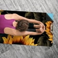 thumbnail image 5 of Sunflower Yoga Mat Towel with Feature, Storage Bag, 72.8"x26.8" - Yoga, Pilates, Fitness, Gym Towel, 5 of 6