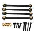 thumbnail image 3 of Juego de 4 varillas de tracción para coche RC, repuesto de varilla tensora, actualización para 1:24 Negro, 3 of 5