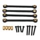 thumbnail image 3 of Juego de varils de tracción de aleación de aluminio de 4 Uds., actualización de repuesto para coche de control remoto 1/24, piezas de acces Negro Macarena tirador de dirección, 3 of 8