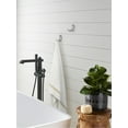 thumbnail image 2 of Amerock Benton Transitional Double Prong Polished Chrome Wall Hook, 2 of 9